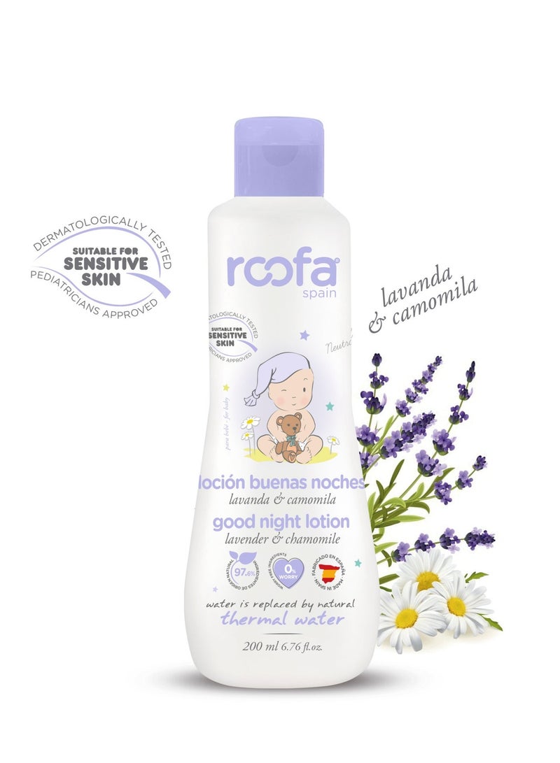 Roofa Spain Good Night Baby Lotion 200ml - Image 3